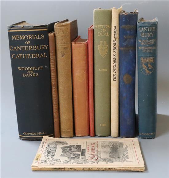 Kent Towns and Cities: 10 works, mainly cloth bound:-